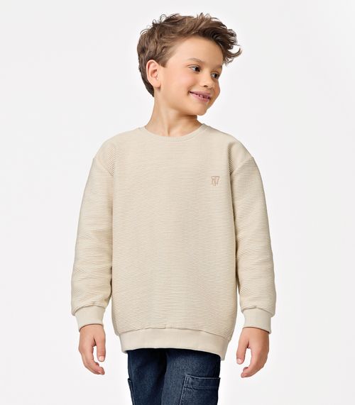 Blusão Infantil Gorgurinho Masculino Trick Nick Bege