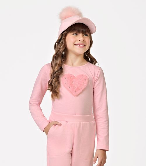 Conjunto Blusa com Calça Feminina Trick Nick Rosa
