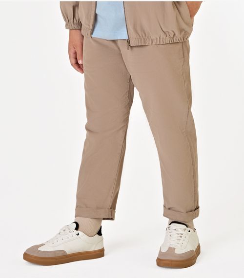 Calça Infantil Masculina Cotelê Trick Nick Marrom