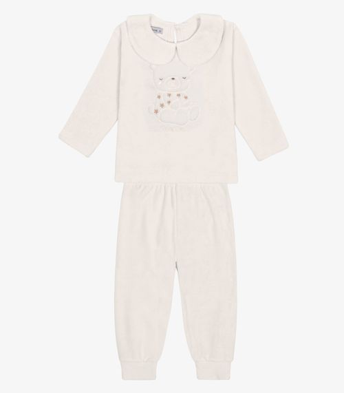 Conjunto Blusa com Calça Feminino Trick Nick Bege