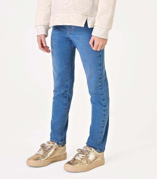 Calça Infantil Feminina Skinny Jeans Trick Nick Azul