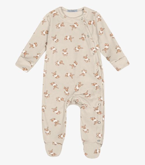 Macacão Masculino Fleece Comfort Trick Nick Bege