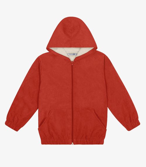 Jaqueta Com Capuz Infantil Masculino Trick Nick Laranja