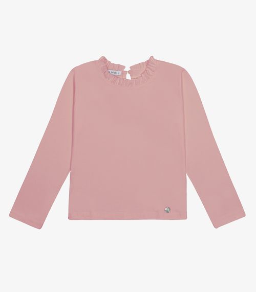 Blusa Manga Longa Feminina Trick Nick Rosa