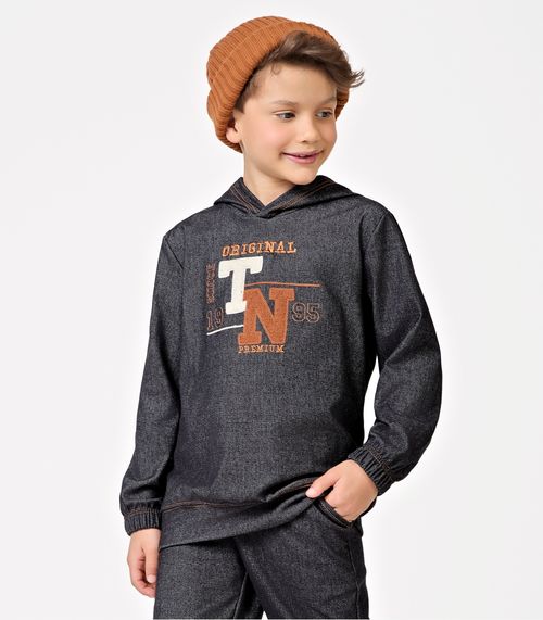 Conjunto Blusão com Capuz e Calça Trick Nick Preto