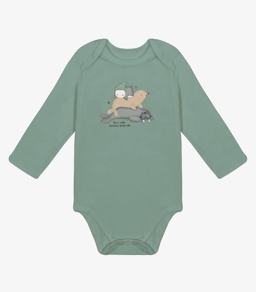 Body Infantil Masculino Cotton Trick Nick Verde