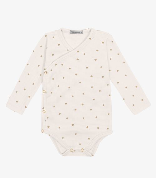 Body Feminino Em Malhão Estampado Trick Nick Bege