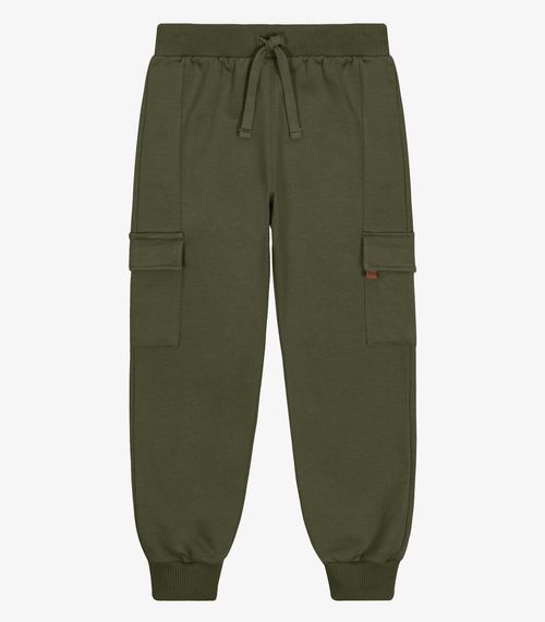 Calça Infantil Masculino Moletom Felpa Trick Nick Verde