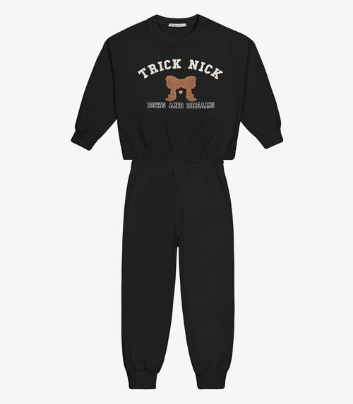 Conjunto Blusão com Calça Moletom Trick Nick Preto