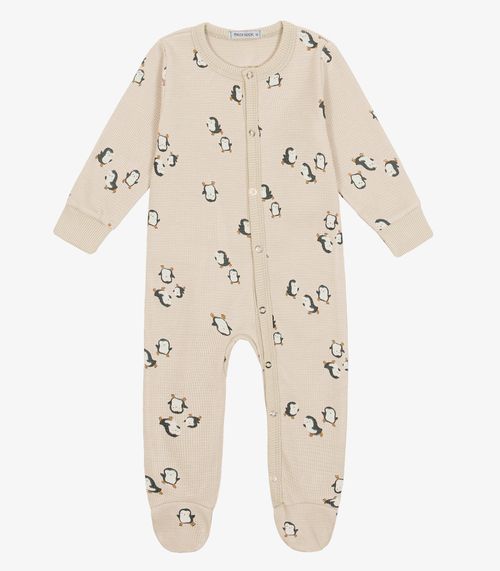 Macacão Infantil Masculino Malhão Trick Nick Bege