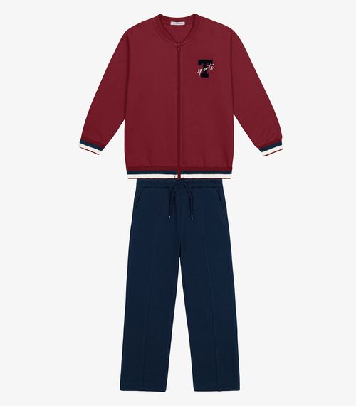 Conjunto Jaqueta com Calça Menino Trick Nick Vermelho