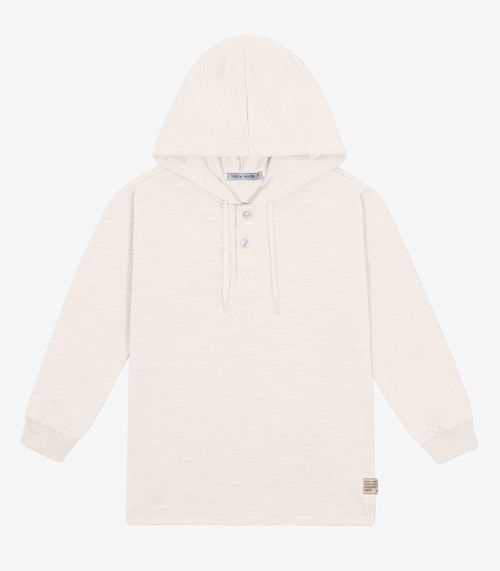 Camiseta Com Capuz Masculina Flamé Trick Nick Bege