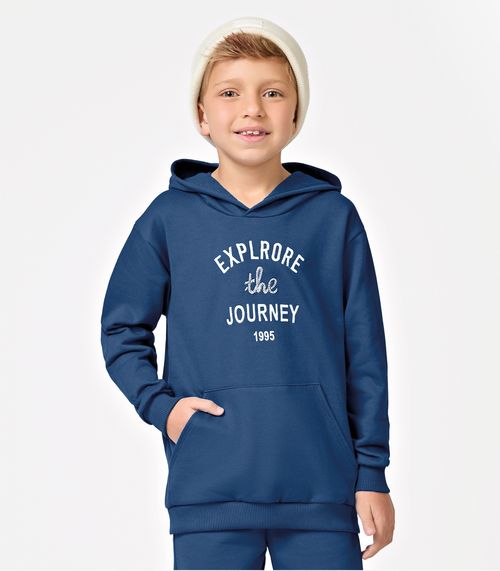 Conjunto Blusão Com Capuz E Calça Trick Nick Azul