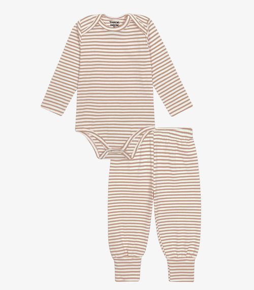 Conjunto Body com Calça Menina Trick Nick Marrom