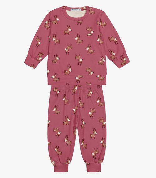 Conjunto Blusão Com Calça Feminino Trick Nick Vermelho