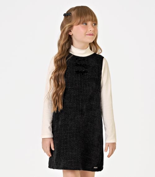 Conjunto Vestido com Blusa Trick Nick Preto