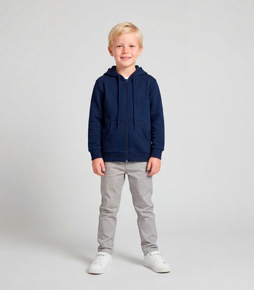 Jaqueta Infantil Com Capuz Moletom Trick Nick Azul