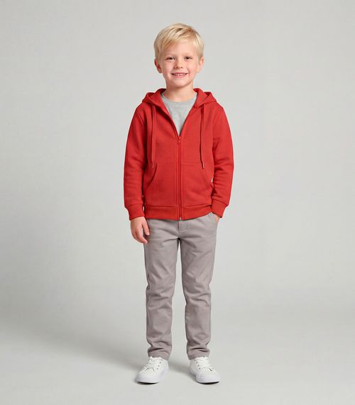 Jaqueta Infantil Com Capuz Moletom Trick Nick Laranja