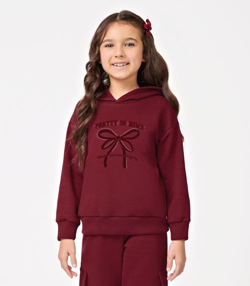 Conjunto Blusão Com Calça Menina Trick Nick Vermelho
