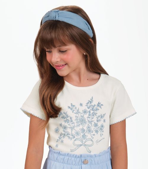 Conjunto Blusa com Saia Menina Trick Nick Bege