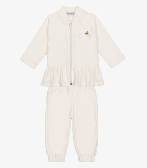 Conjunto Casaco com Calça Menina Trick Nick Bege