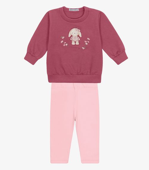 Conjunto Blusão com Legging Menina Trick Nick Vermelho