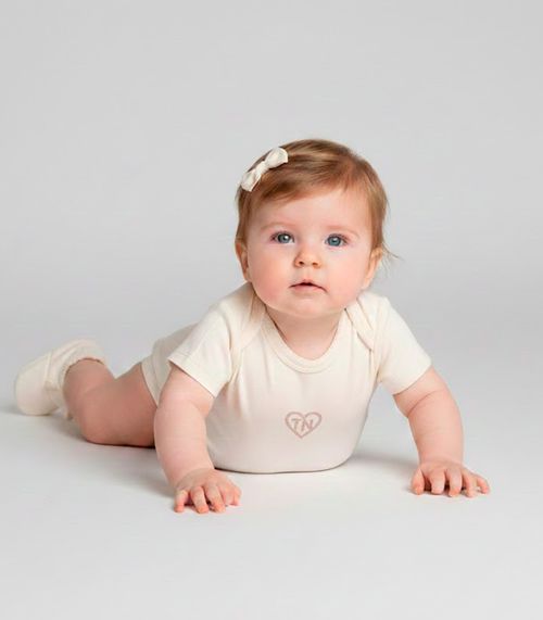 Body Infantil Menina Trick Nick Bege