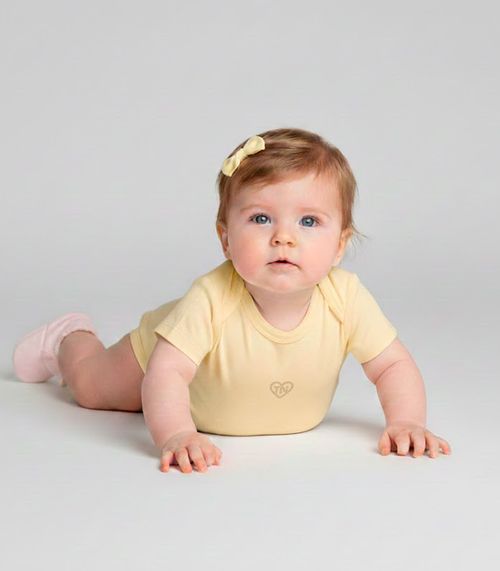 Body Infantil Menina Trick Nick Amarelo