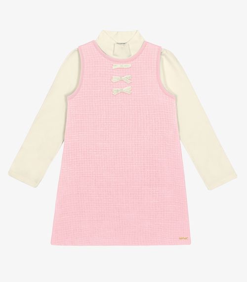Conjunto Vestido com Blusa Trick Nick Rosa