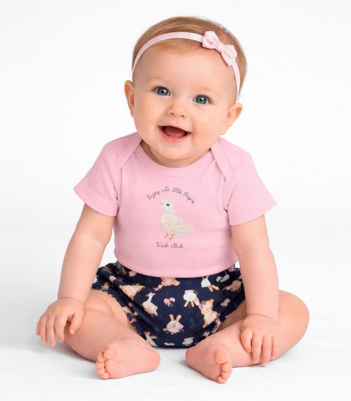 Conjunto Body com Shorts Trick Nick Rosa