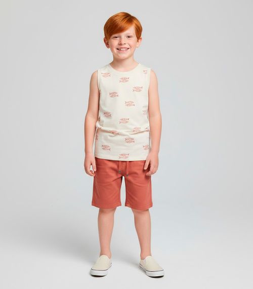 Regata em Cotton Leve Trick Nick Off White