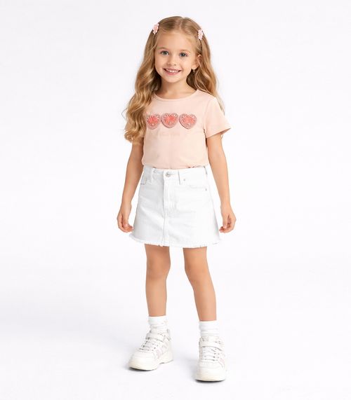 Blusa Infantil Manga Curta Trick Nick Rosa