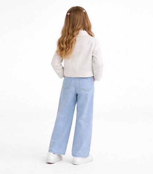 Casaco Infantil Tweed Shine Trick Nick Branco