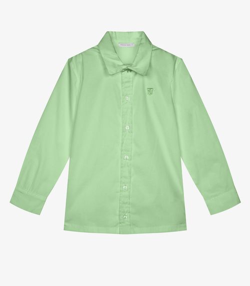 Camisa Infantil Manga Longa Masculina Trick Nick Verde