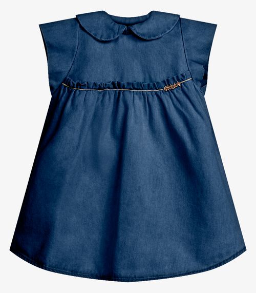 Vestido Infantil Feminino Jeans  Trick Nick Azul