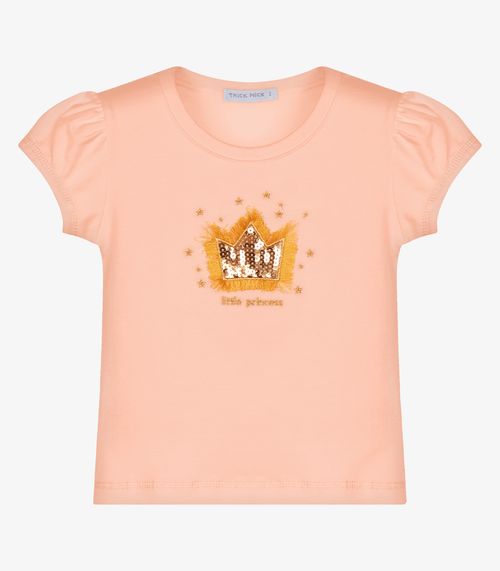 Conjunto Infantil Blusa Com Shorts Trick Nick Rosa