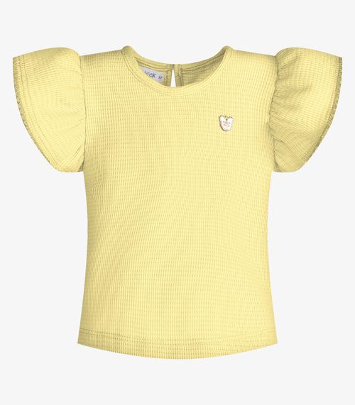 Conjunto Menina Blusa Com Shorts Trick Nick Amarelo