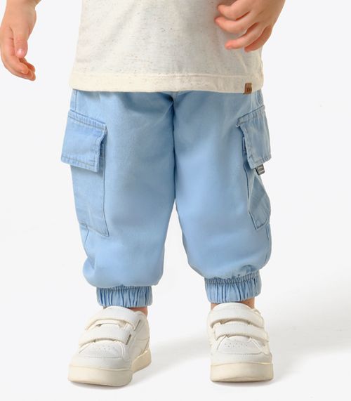 Calça Infantil Jeans Cargo Trick Nick Azul