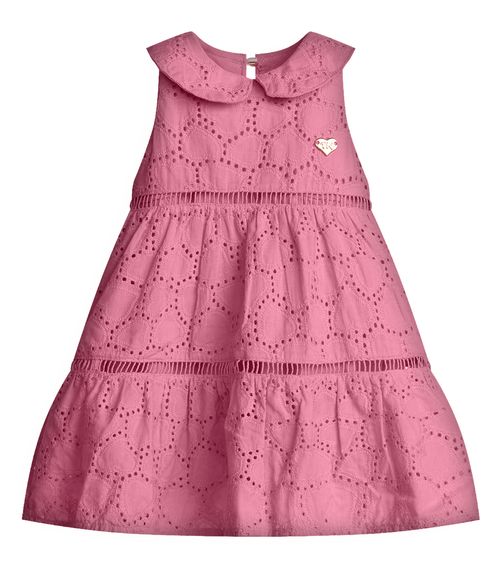 Vestido Infantil Menina Tecido Laise Trick Nick Rosa