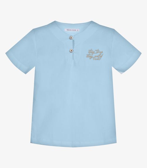 Conjunto Infantil Camisa Com Bermuda Trick Nick Azul