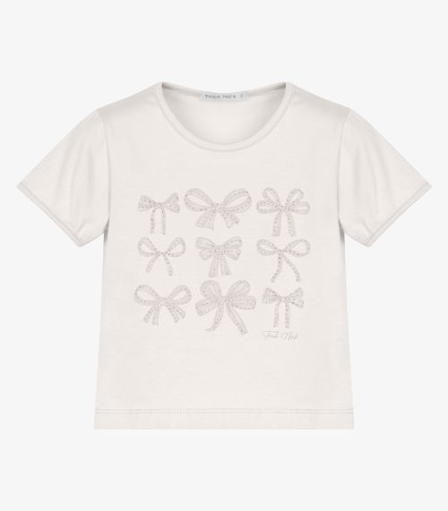 Conjunto Infantil Blusa Com Shorts Trick Nick Bege