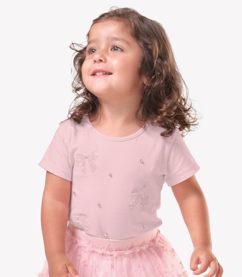 Conjunto Menina Blusa Com Saia Trick Nick Rosa