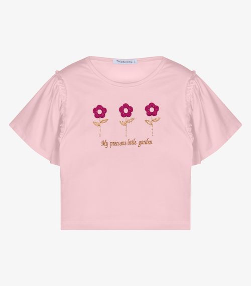 Conjunto Infantil Blusa Com Saia Trick Nick Rosa