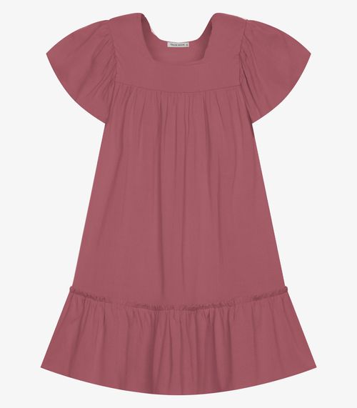 Vestido Infantil Viscose Liso Trick Nick Rosa