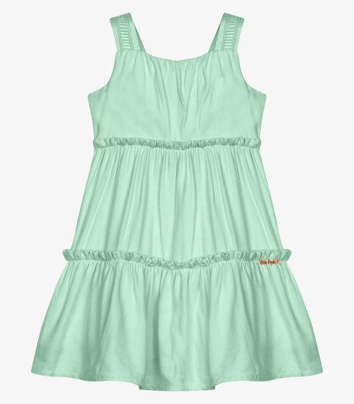Vestido Infantil Menina Viscose Doby Trick Nick Verde