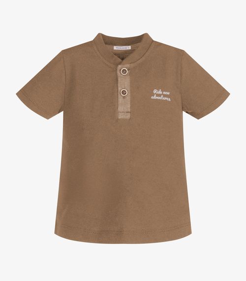 Conjunto Infantil Camiseta Com Bermuda Trick Nick Marrom