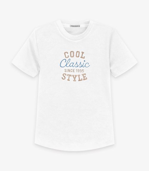 Conjunto Camiseta Com Bermuda Trick Nick Branco