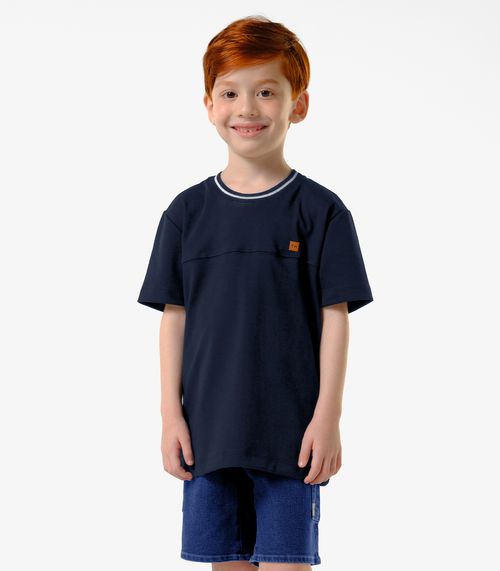 Bermuda Infantil Menino Jeans Trick Nick Azul