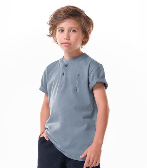 Conjunto Infantil Camiseta Com Bermuda Trick Nick Azul