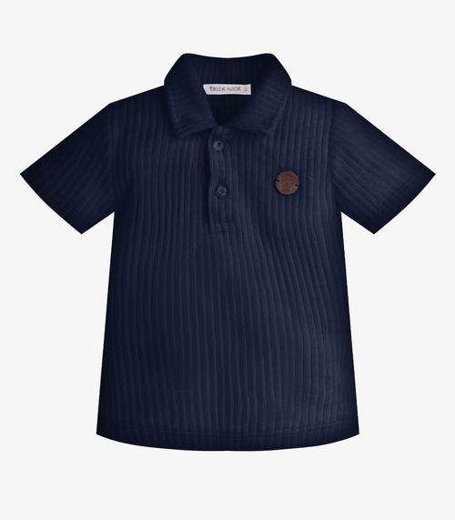 Conjunto Infantil Polo Com Bermuda Trick Nick Azul